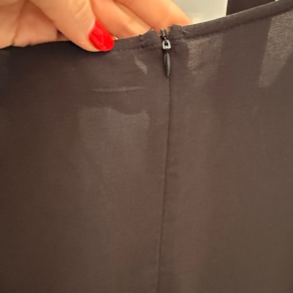 Cosonsen Women's Deep V-Neck Long Sleeve Tie Waist Ruffle Mini Swing Dress - Picture 9 of 11